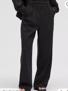 Lululemon Daydrift High Rise Wide Leg Trouser Short, Black, Small, Luxtreme